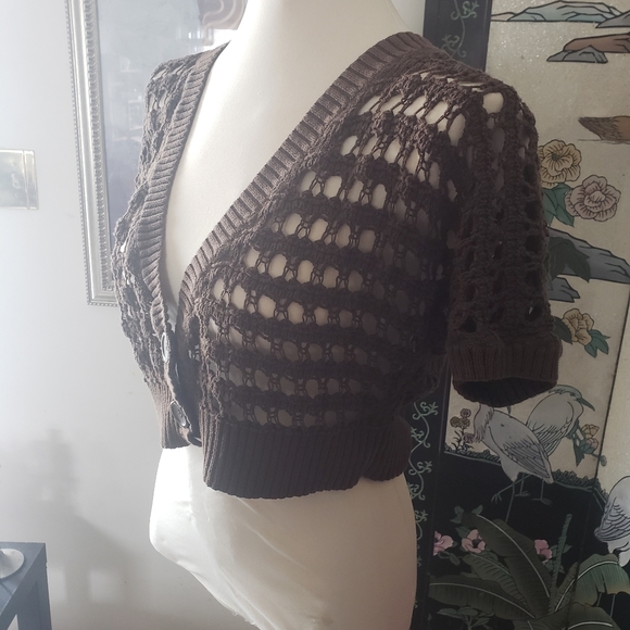 Crochet Bolero Cardigan - Picture 2 of 3